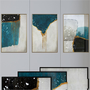 Canvas painting with frame 012